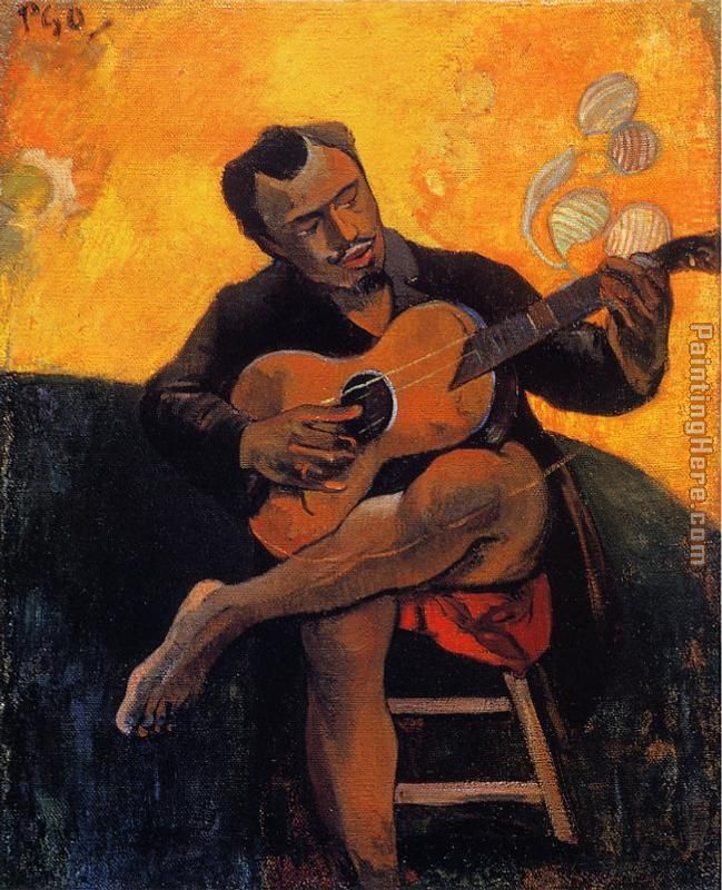 Paul Gauguin The Guitar Player
